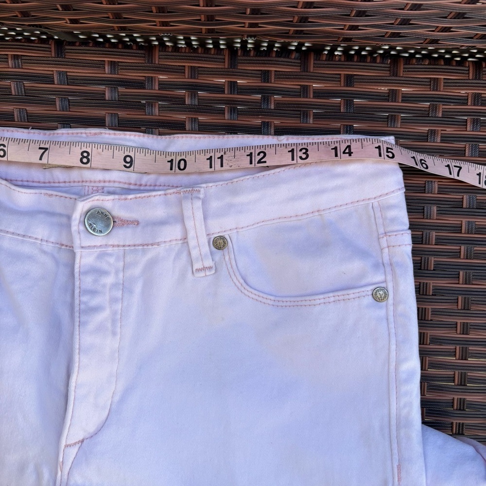 Anne Klein Light Pink Cropped Jeans - Picture 6 of 7